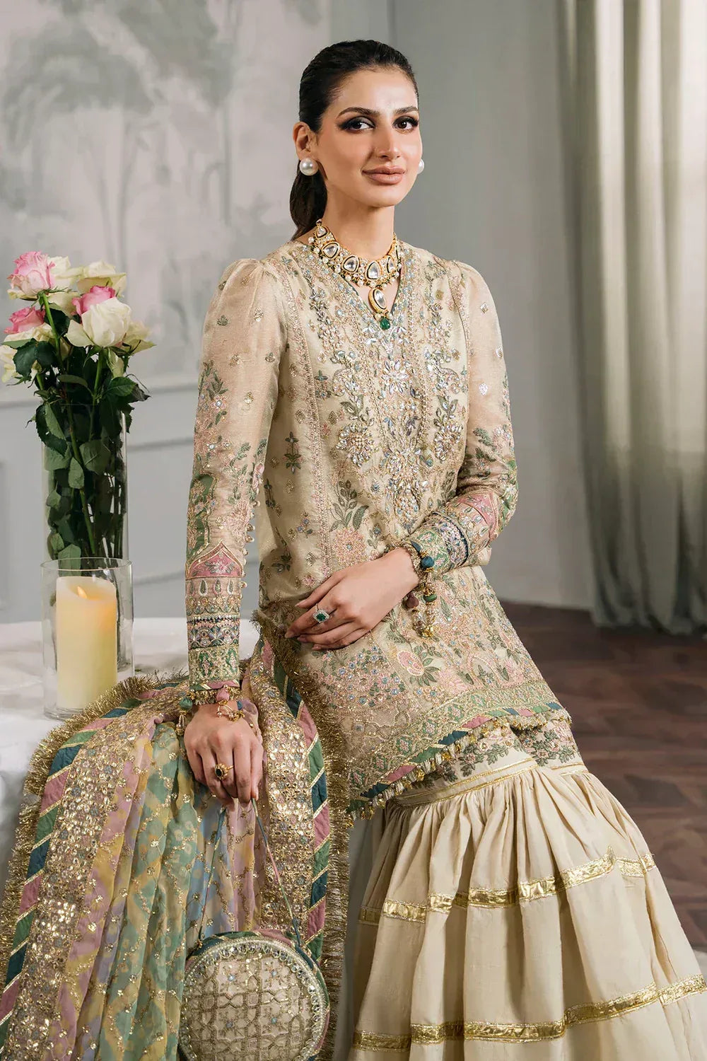 Baroque | Chantelle Embroidered Collection | CH12-04 - Aqsa Fabrics