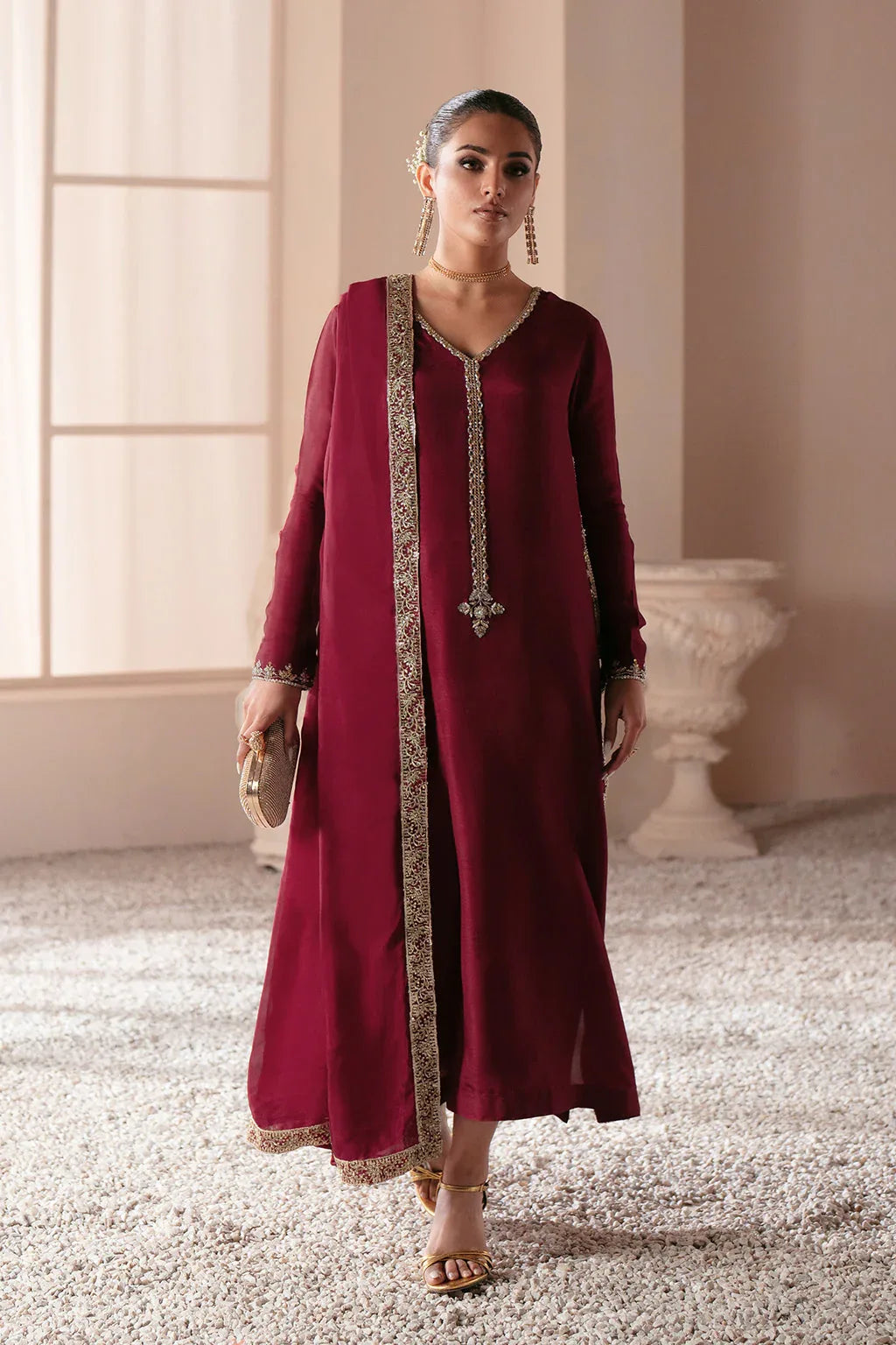 Ajr Couture | Symphony Luxe Festive 25 | Rebel Rose - Aqsa Fabrics