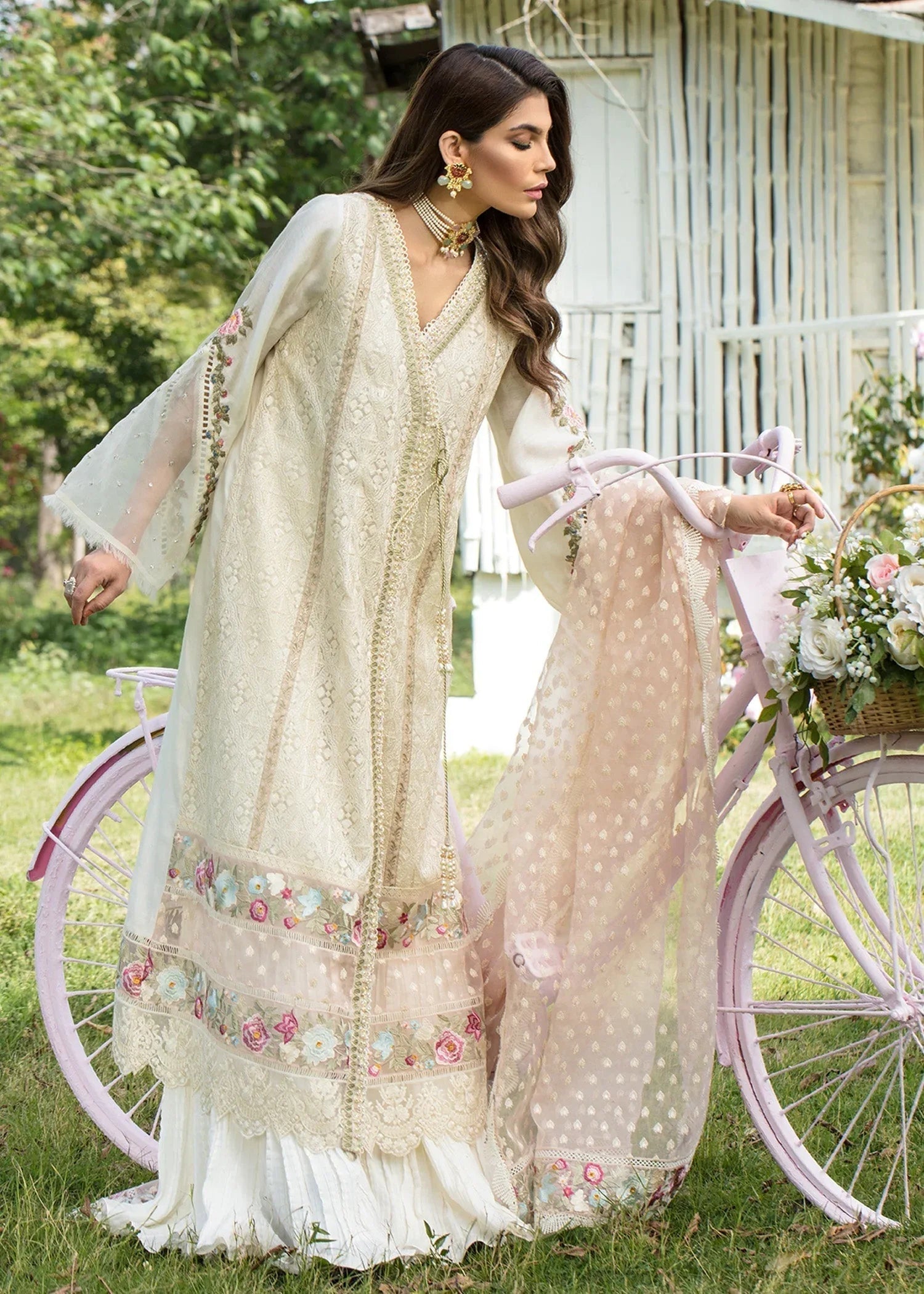 Saira Shakira | Luxury Pret | Blooming Jasmine - Aqsa Fabrics
