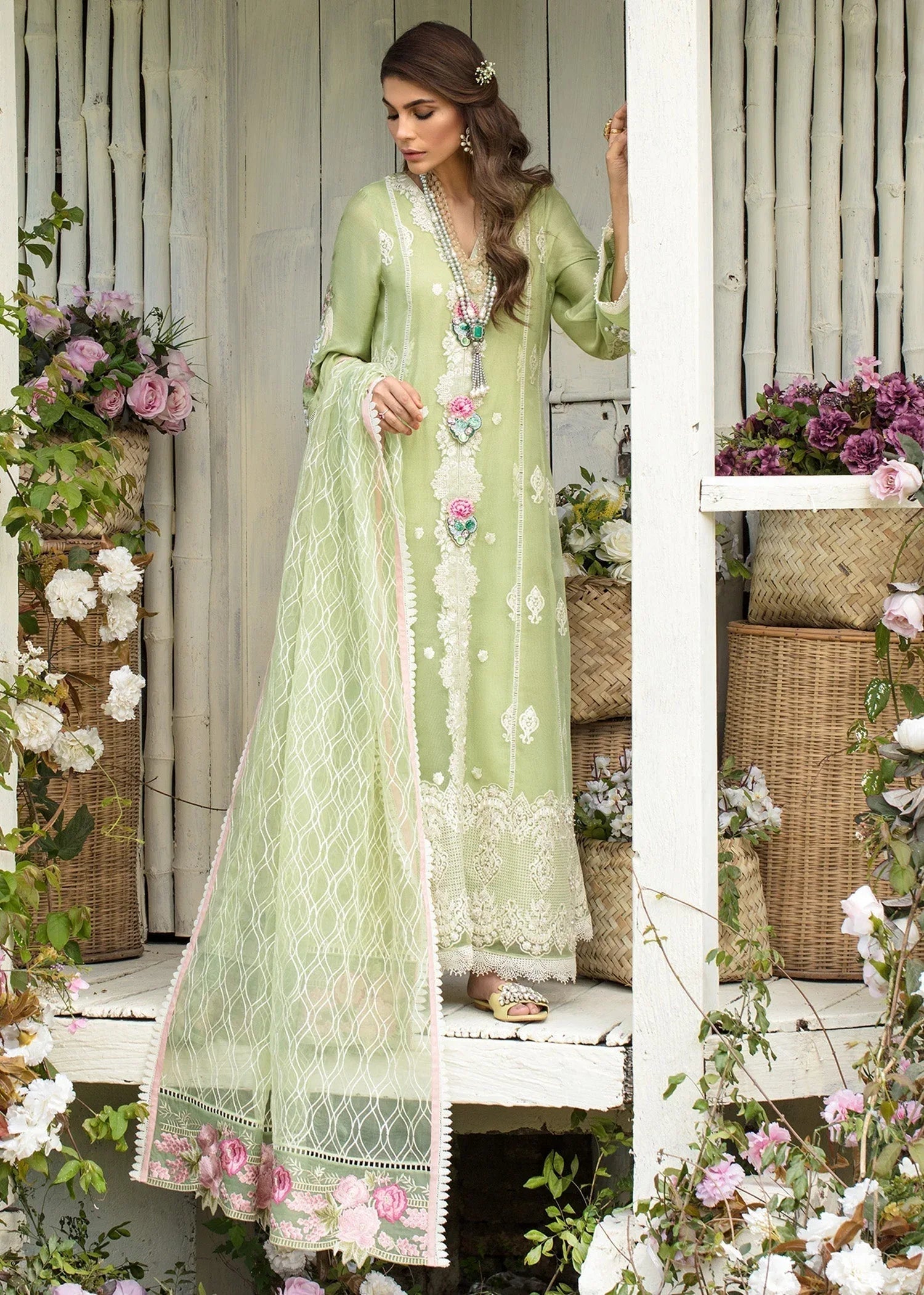 Saira Shakira | Luxury Pret | Mint Delight - Aqsa Fabrics