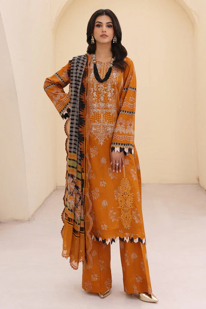 Charizma | Naranji Embroidered Lawn 24 | CN4-001 - Aqsa Fabrics