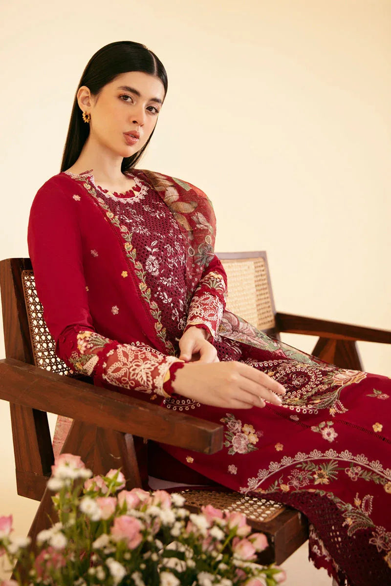 Qalamkar | Qlinekari Luxury Lawn | SQ-04 LARMINA - Aqsa Fabrics
