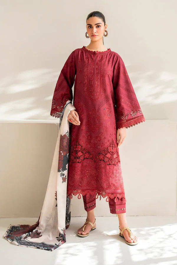 Baroque | Luxury Pret 24 | LAWN UF-676 - Aqsa Fabrics