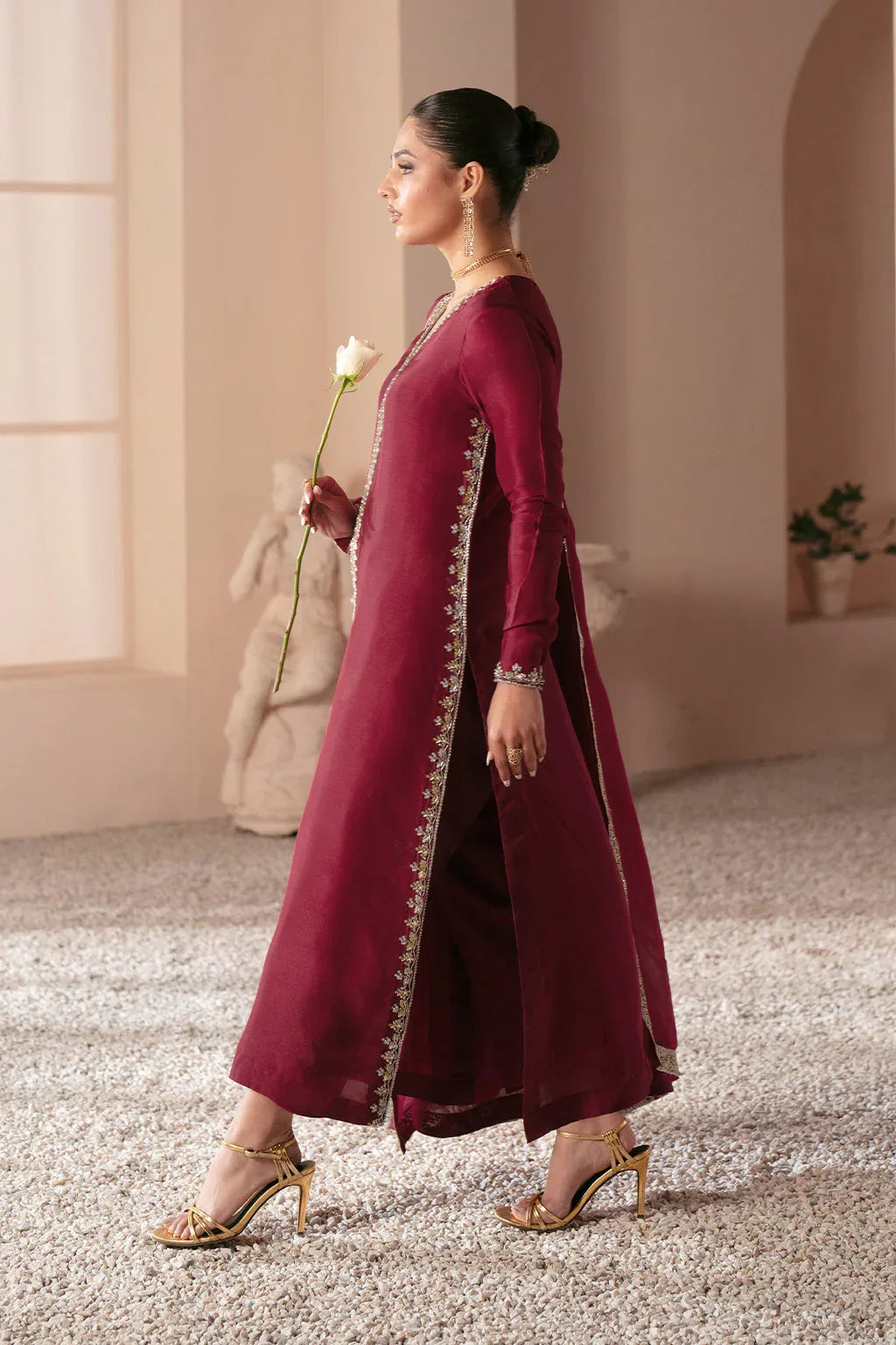 Ajr Couture | Symphony Luxe Festive 25 | Rebel Rose - Aqsa Fabrics