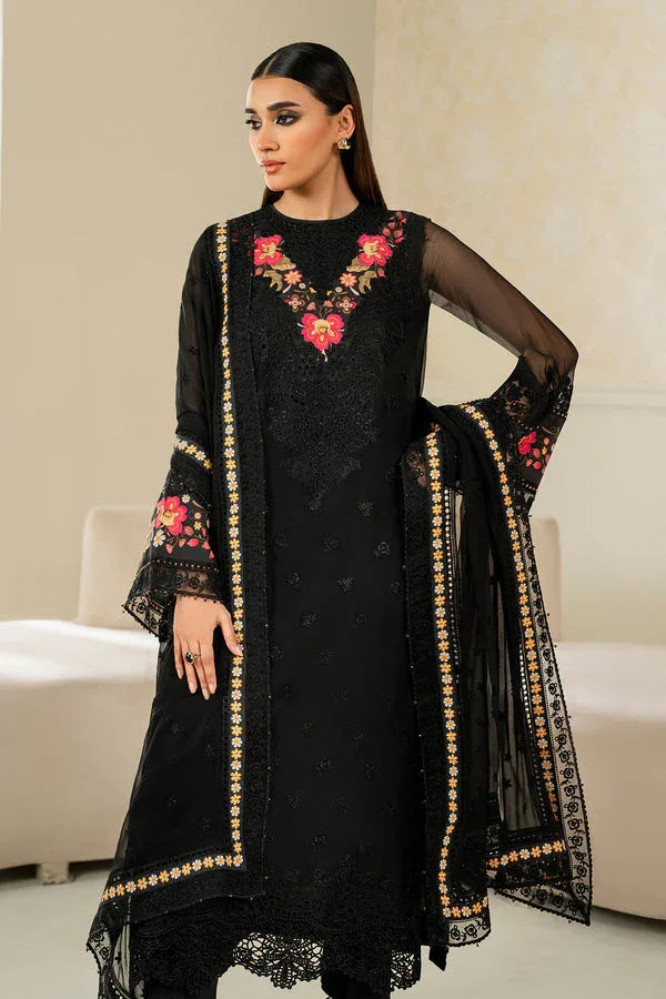 Baroque | Luxury Pret 25 | EMBROIDERED CHIFFON PR-1144 - Aqsa Fabrics