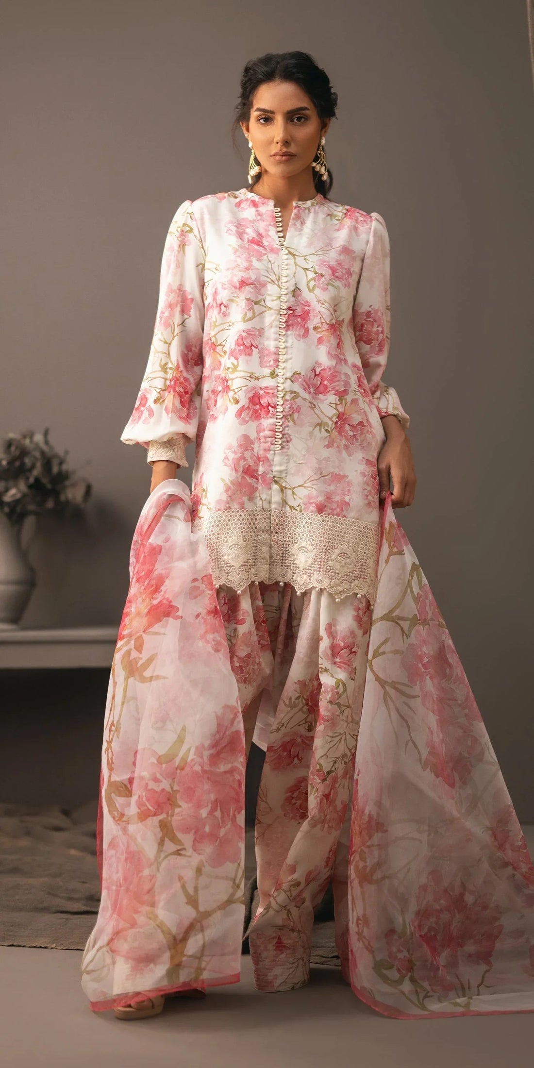 Erum Khan | Beyond Basic | BOLD BOUQUET - Aqsa Fabrics