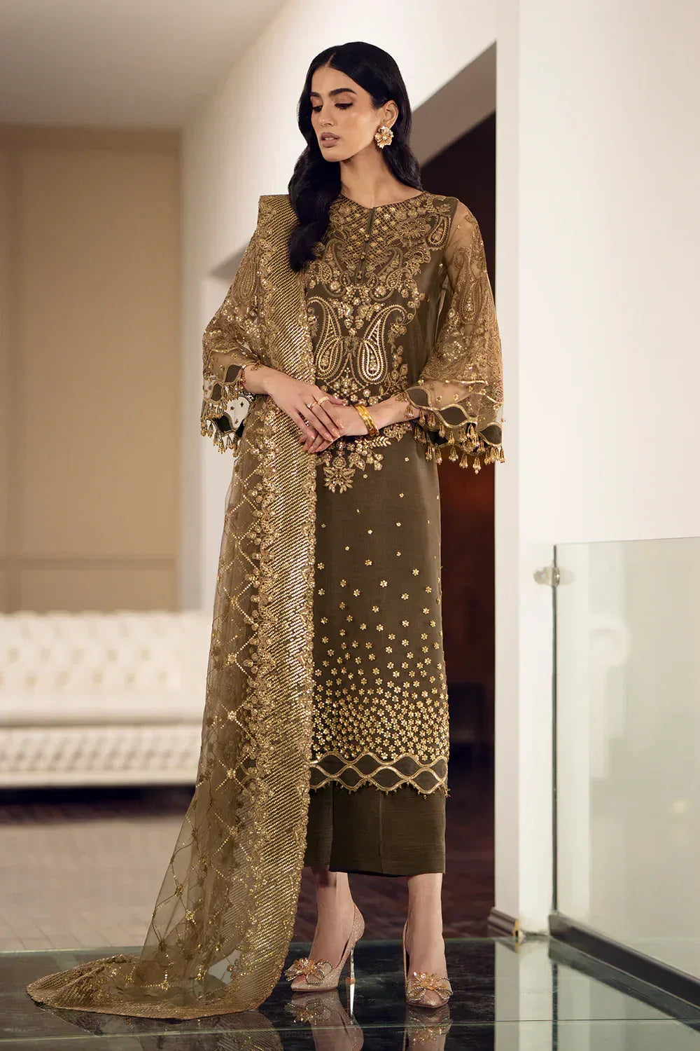 Baroque | Formals Collection | UF-508 - Aqsa Fabrics