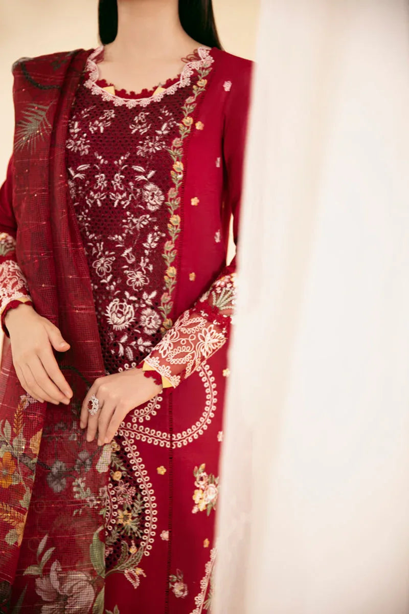 Qalamkar | Qlinekari Luxury Lawn | SQ-04 LARMINA - Aqsa Fabrics