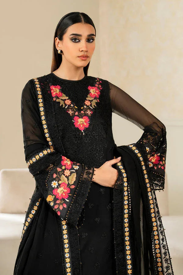 Baroque | Luxury Pret 25 | EMBROIDERED CHIFFON PR-1144 - Aqsa Fabrics