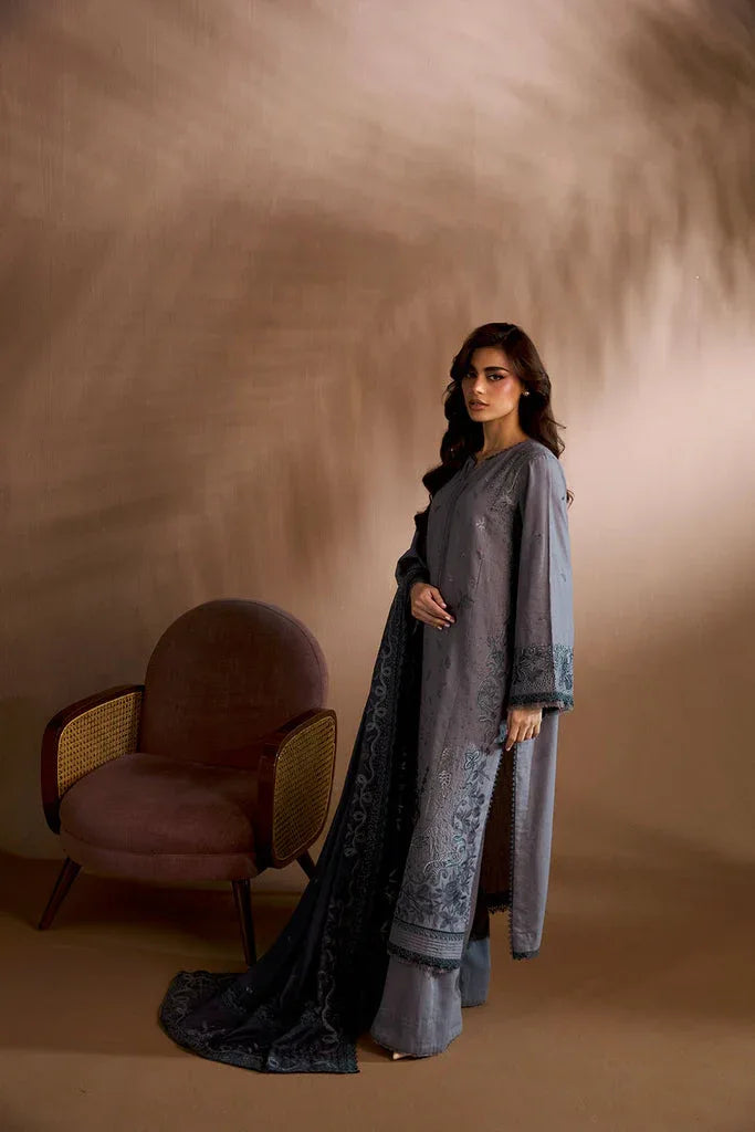 Sobia Nazir | Winter Shawl 25 | Design 5B - Aqsa Fabrics