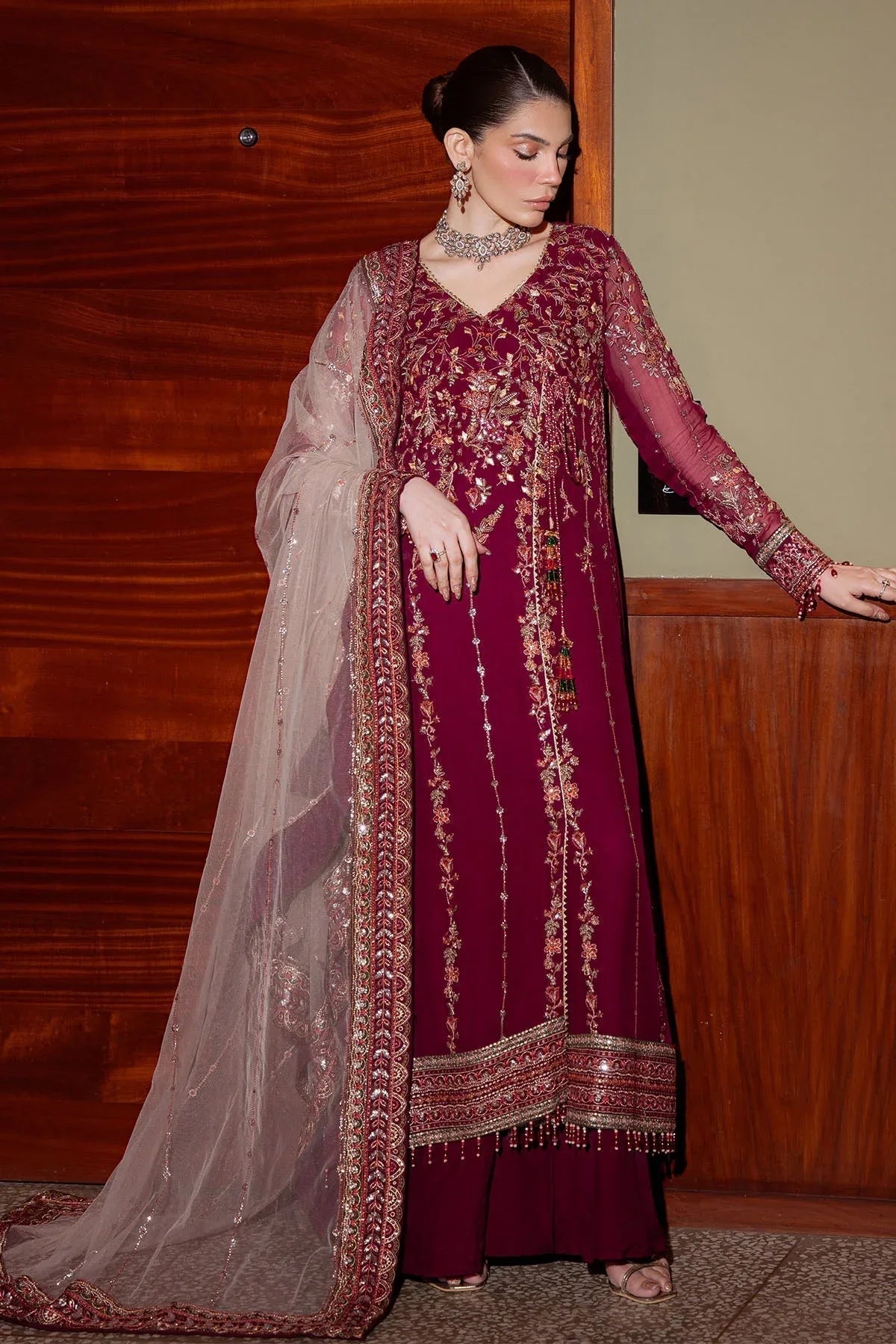 Nureh | Elaya Formals | NEL-86 - Aqsa Fabrics
