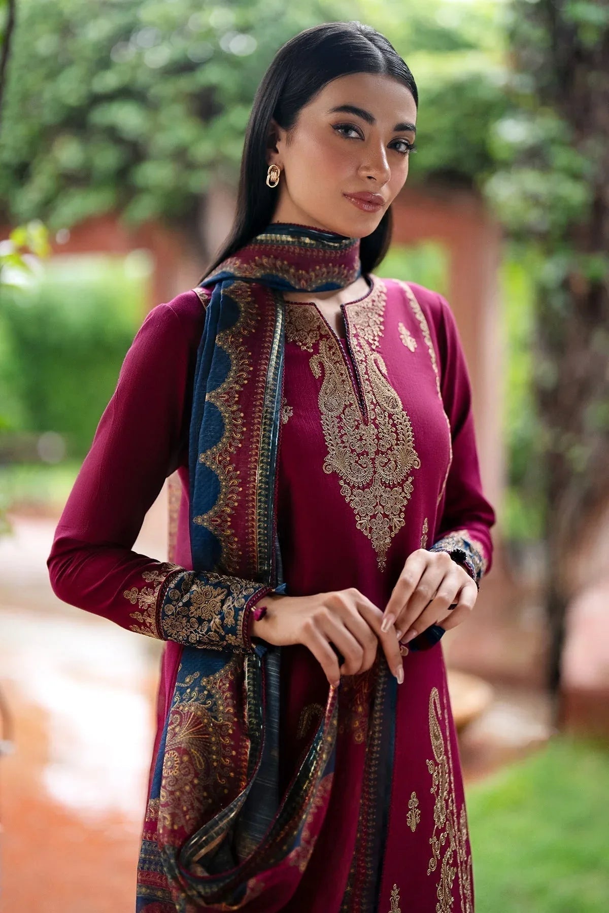 Jazmin | Winter Edition 24 | KHADDAR UW-0069 - Aqsa Fabrics