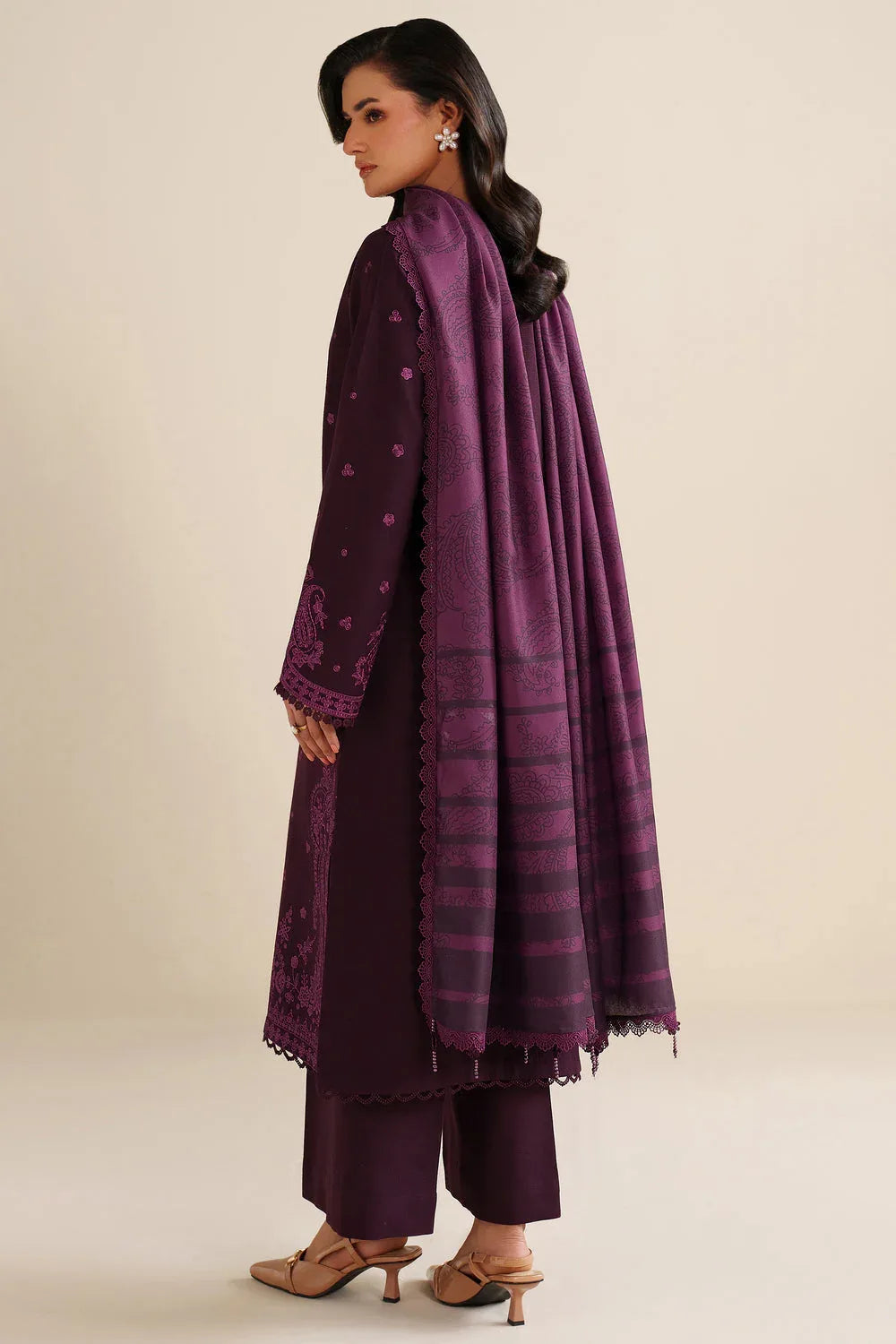 Farasha | Winter Spell 25 | Violett - Aqsa Fabrics