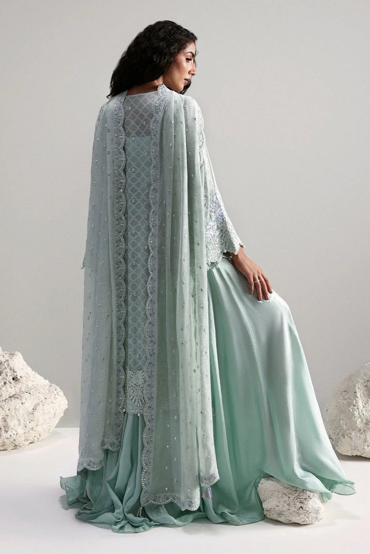 Afrozeh | Slate Ready to Wear | Elysia - Aqsa Fabrics