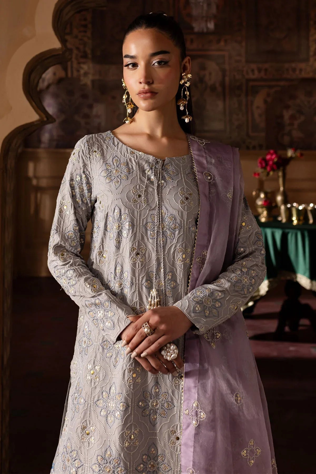 Nureh | Nur Mahal Formals | NE-142 - Aqsa Fabrics