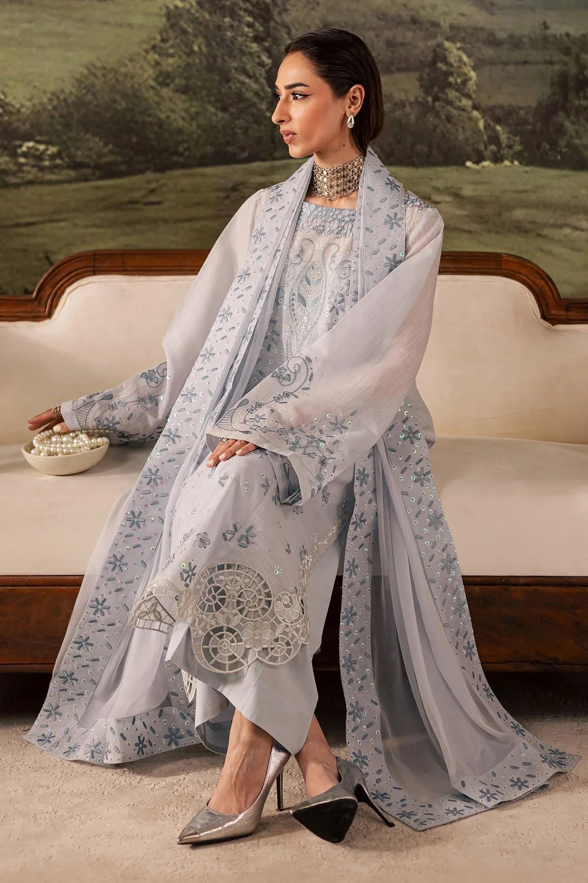 Nureh | Shades of Winter | NP-668 - Aqsa Fabrics