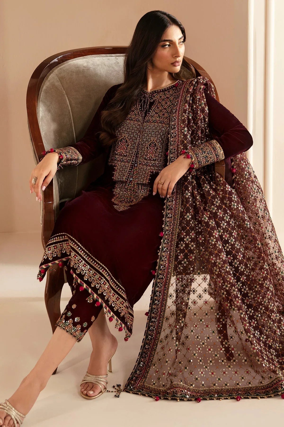 Jazmin | Velvet Edit 24 | Velvet Formal VF-2022 - Aqsa Fabrics