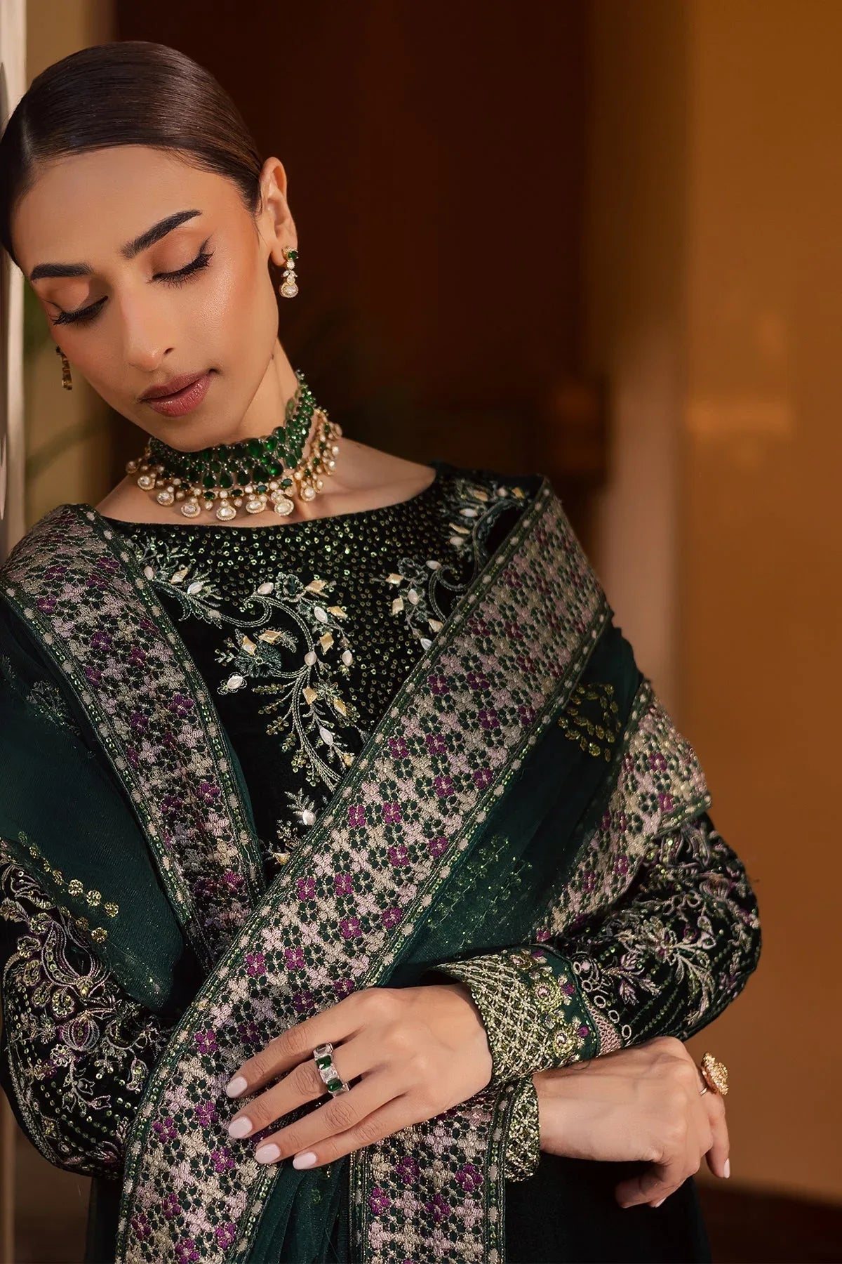Nureh | Maya Velvet | NW-115 - Aqsa Fabrics