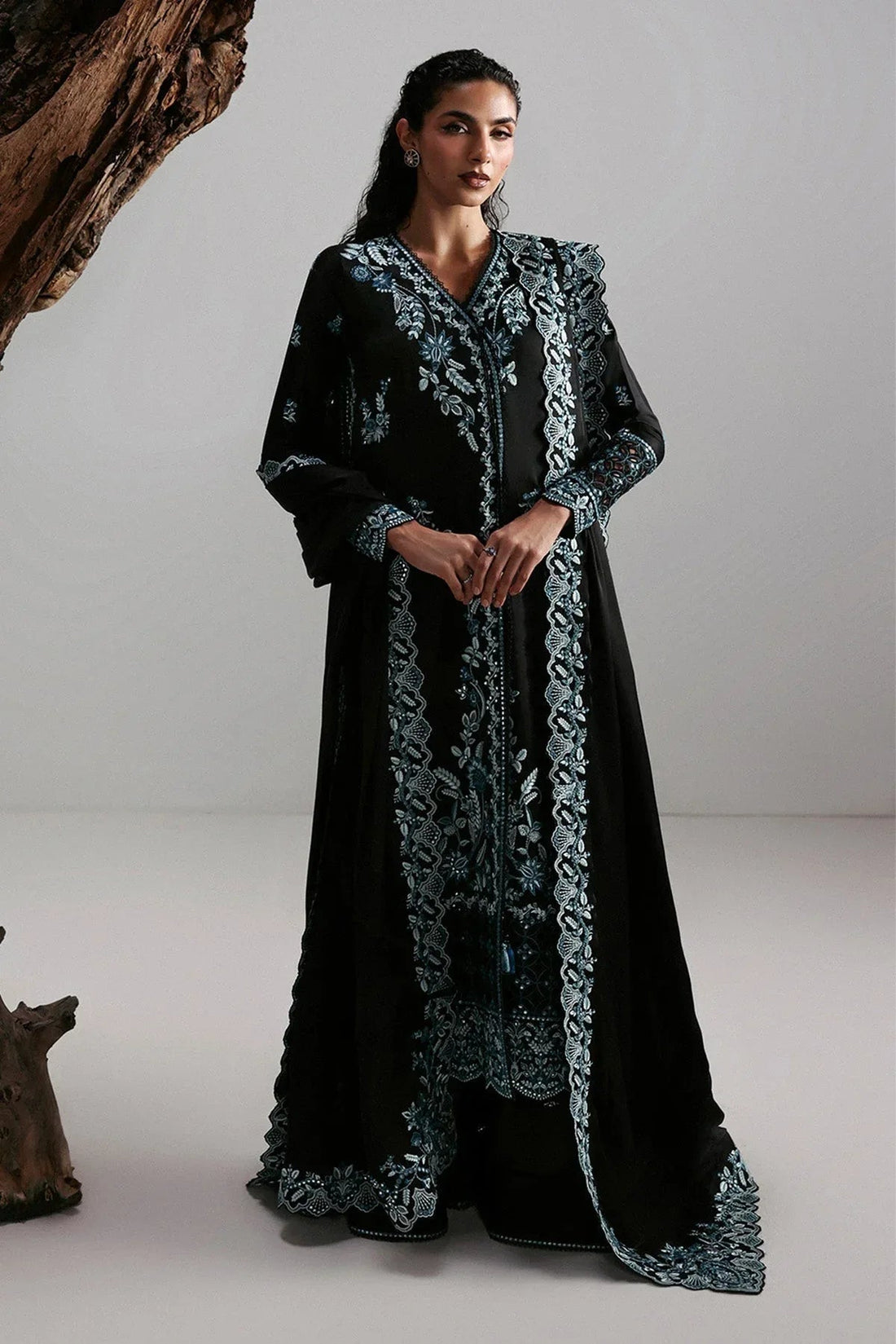 Afrozeh | Slate Ready to Wear | Rhylen - Aqsa Fabrics