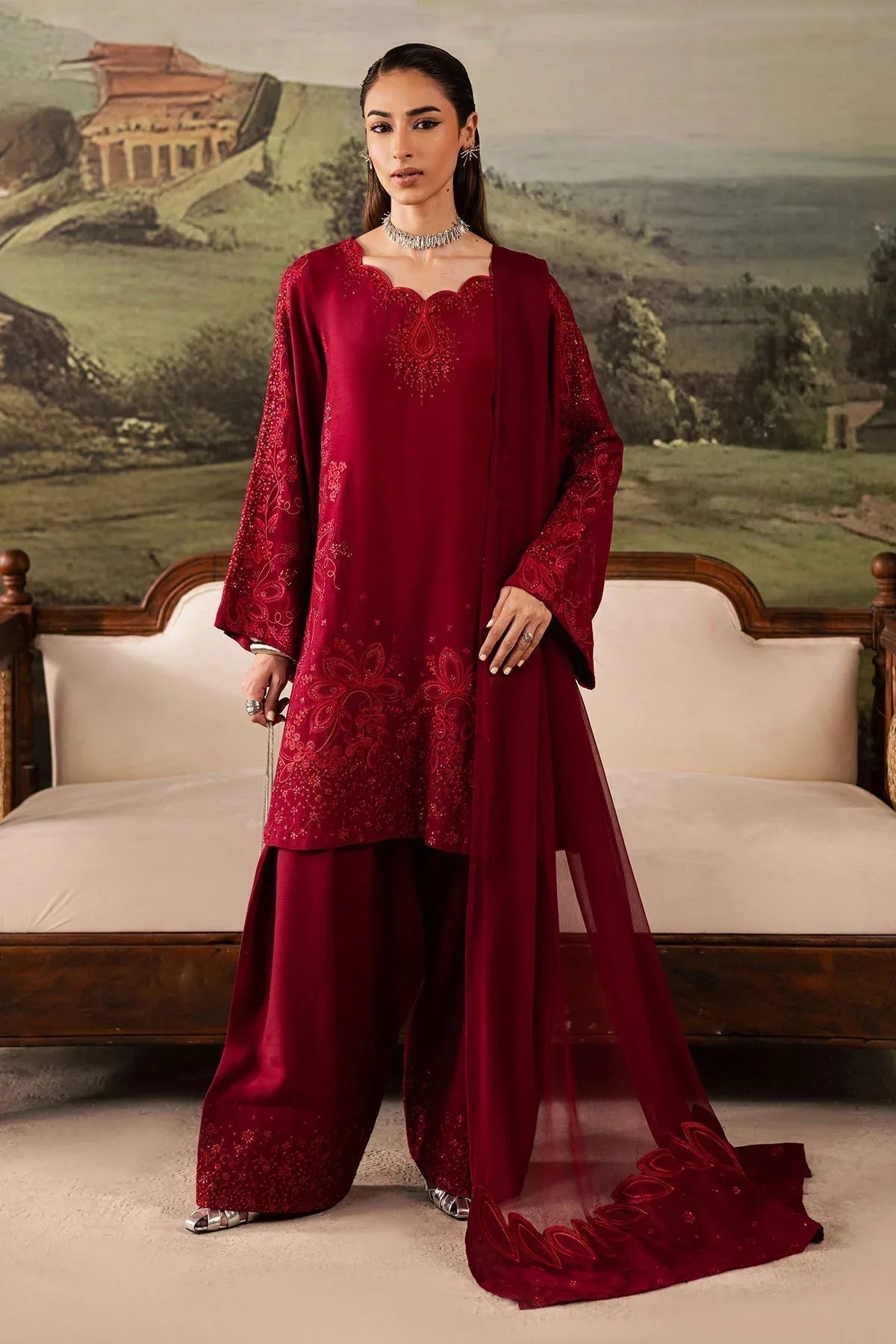Nureh | Shades of Winter | NP-675 - Aqsa Fabrics