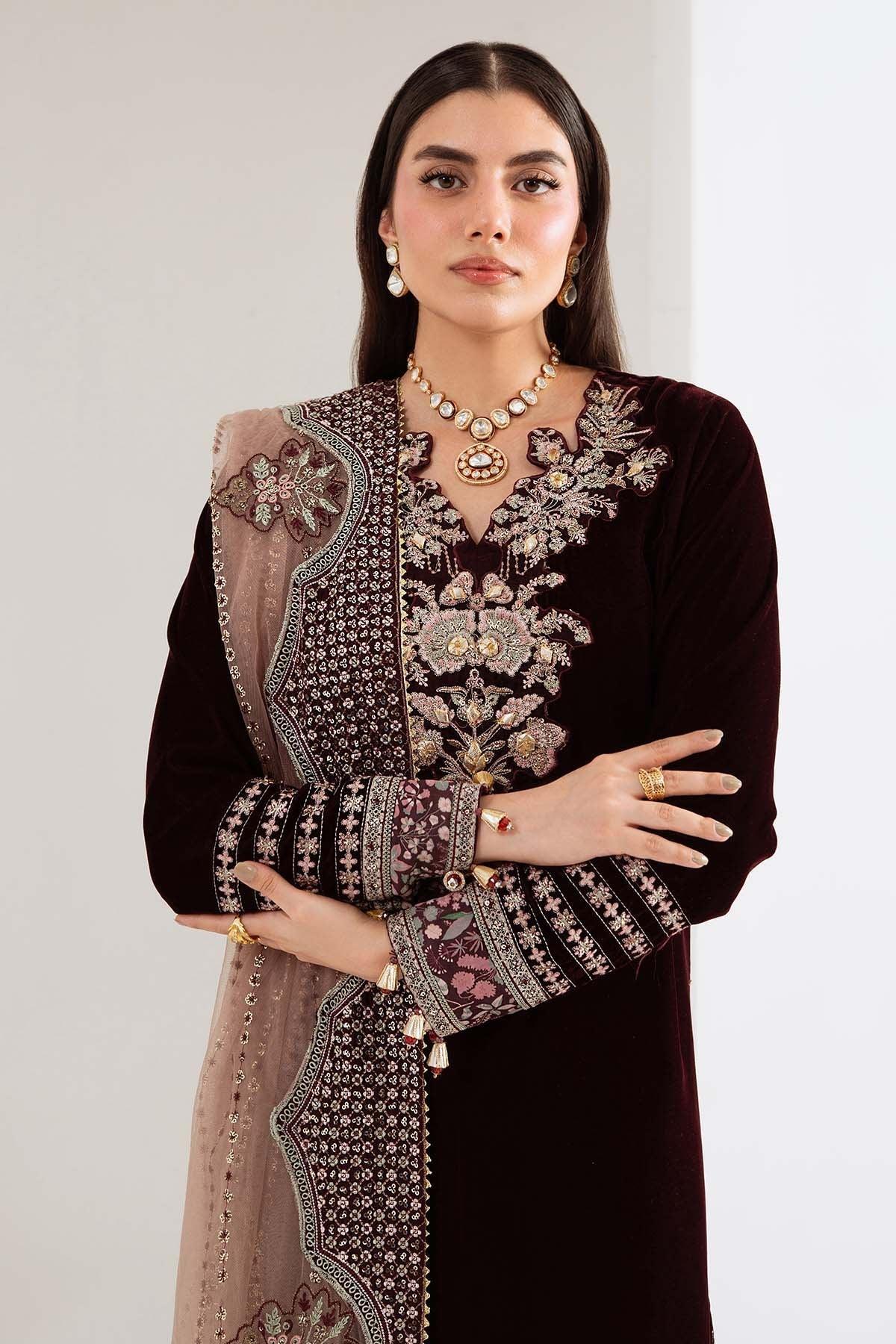 Nureh | Maya Velvet | NW-110 - Aqsa Fabrics