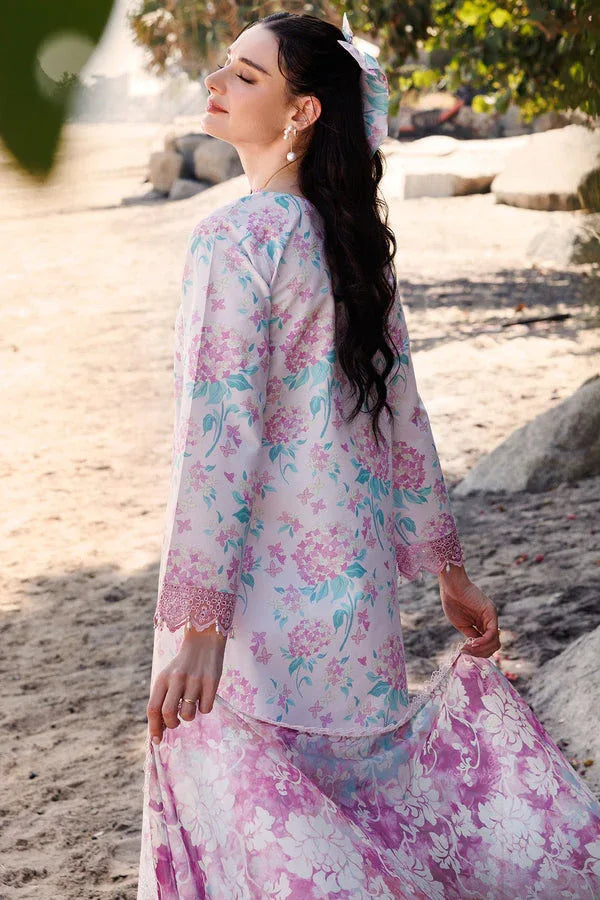 Farasha | Printed Essentials | Blossom Mist - Aqsa Fabrics