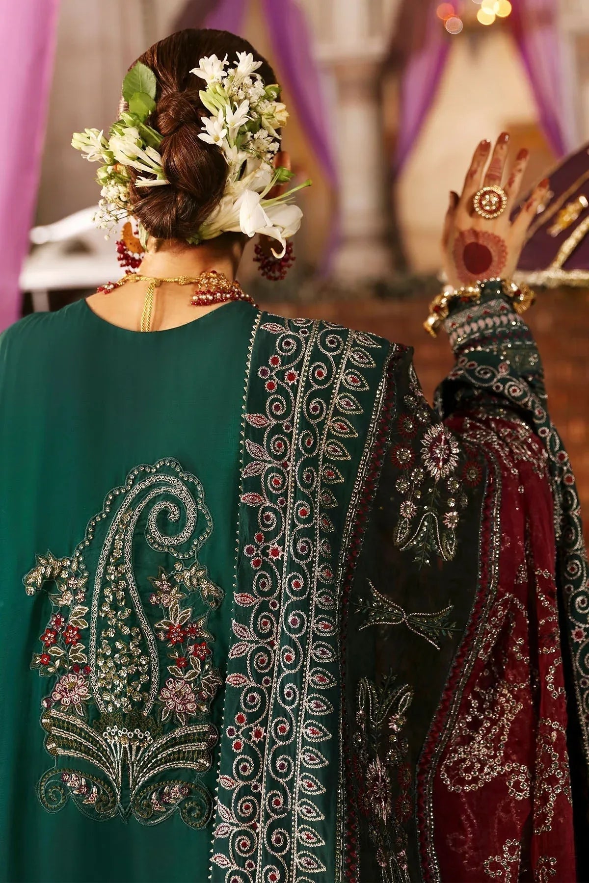 Nureh | Jhoomro Wedding Formals | NL-68 SHADMANI - Aqsa Fabrics