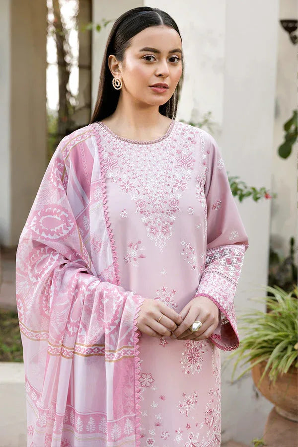 Farasha | Summer Weaves Embroidered Lawn | Muted Bloom - Aqsa Fabrics