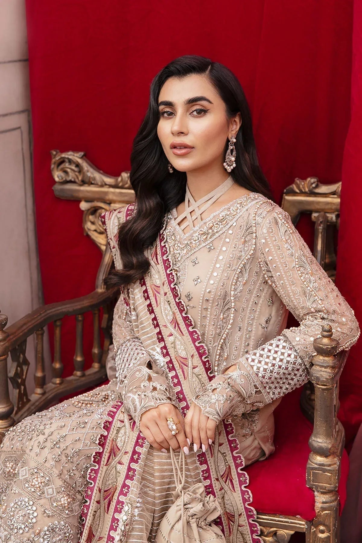 Nureh | Jhoomro Wedding Formals | Jaipur - Aqsa Fabrics