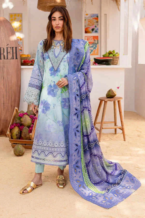 Nureh | Gardenia Lawn 24 | NS-130 A - Aqsa Fabrics
