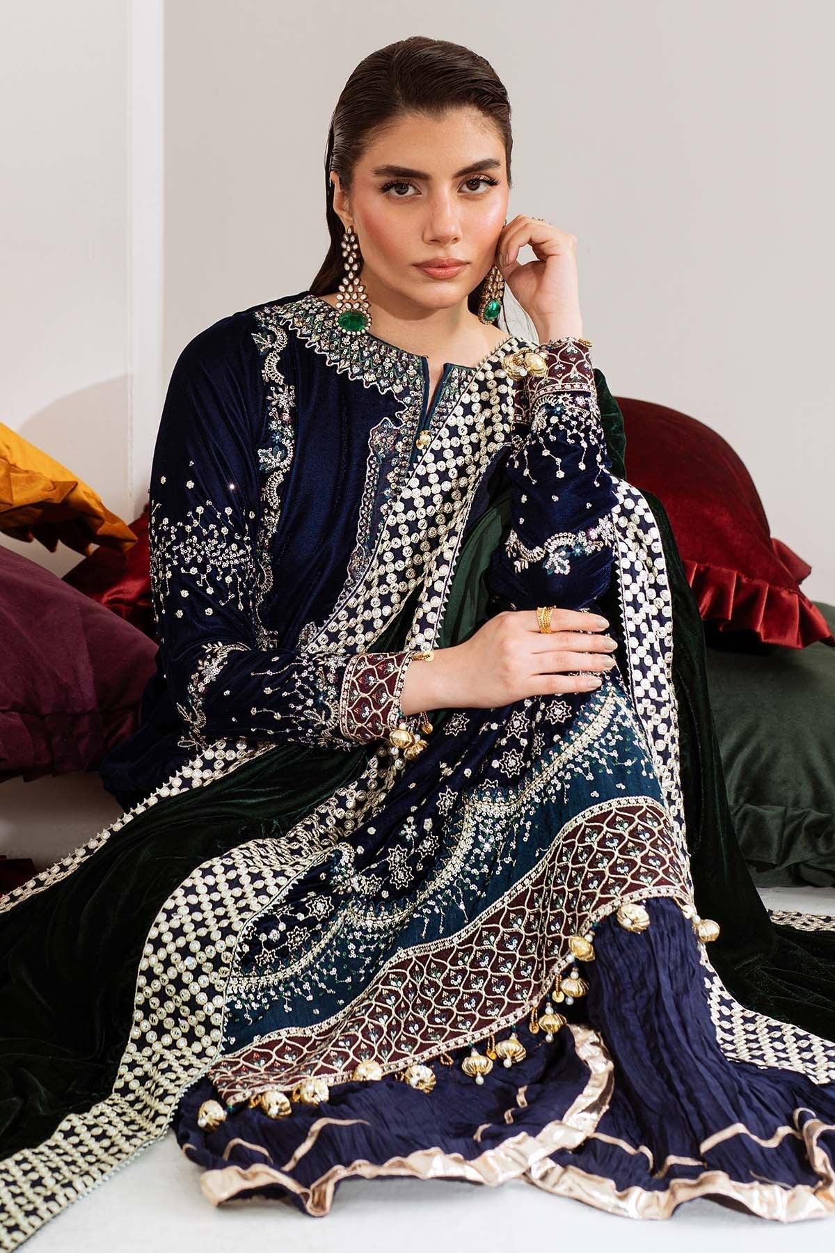 Nureh | Maya Velvet | NW-109 - Aqsa Fabrics