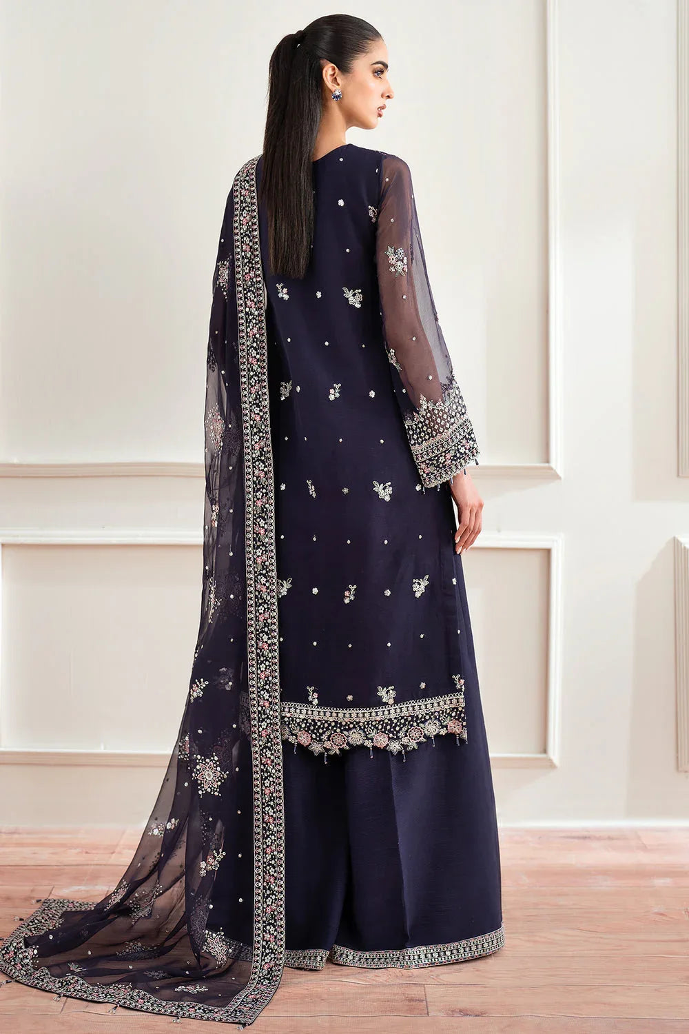 Farasha | Essence Formals 25 | Serene Wave - Aqsa Fabrics