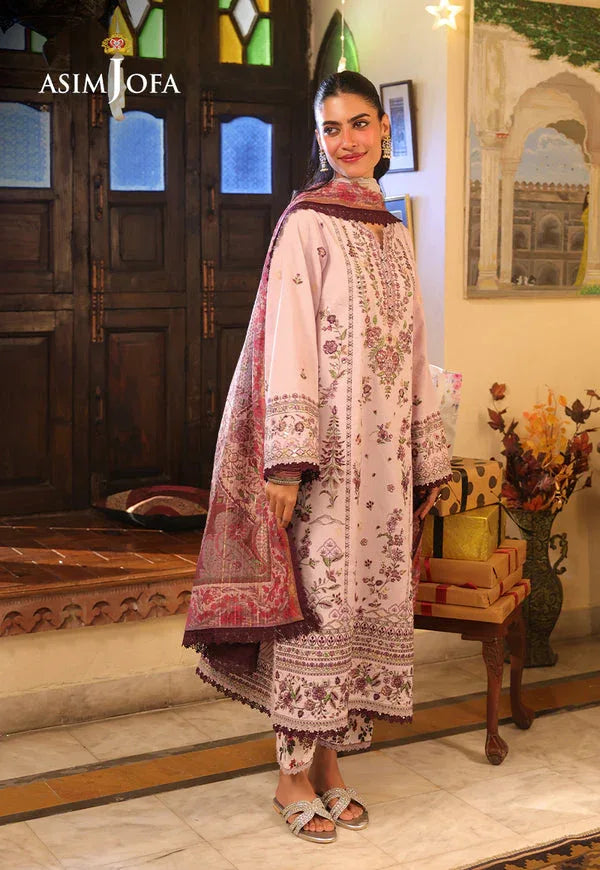 Asim Jofa | Summer Rhapsody | AJUBU-05 Embroidered Jacquard - Aqsa Fabrics
