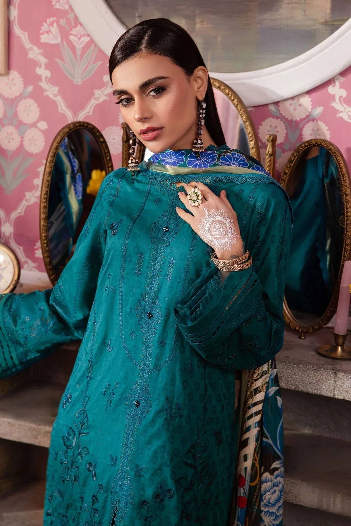 Nureh | Maya Lawn | NS-110 - Aqsa Fabrics