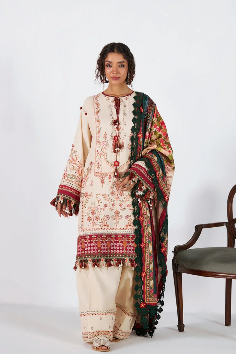 Saira Rizwan | Winter Khaddar 25 | IREM-SRW25-05 - Aqsa Fabrics