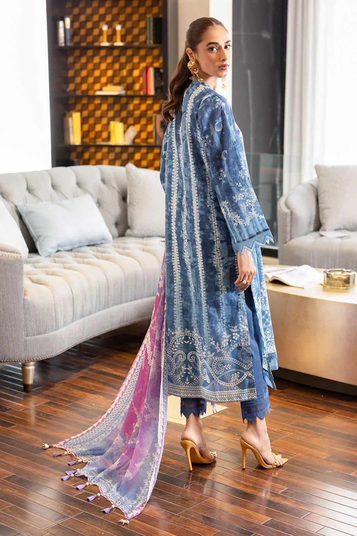 Nureh | Printed lawn 25 | SP-119 - Aqsa Fabrics