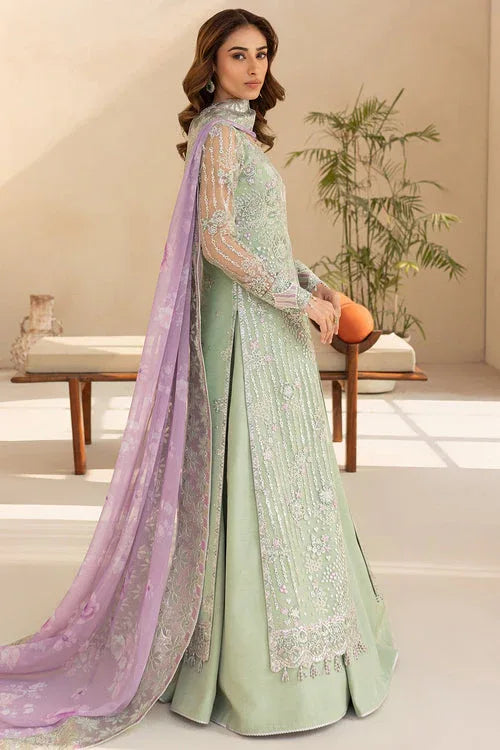 Farasha | Lu Zella Premium Formals 25 | Sage Luxe - Aqsa Fabrics