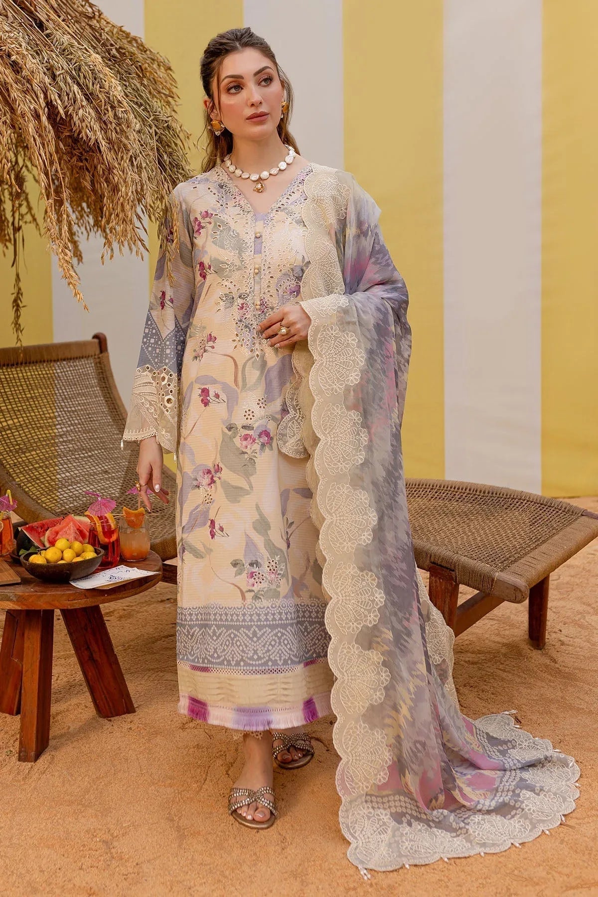 Nureh | Gardenia Lawn 25 | NSG-177 - Aqsa Fabrics