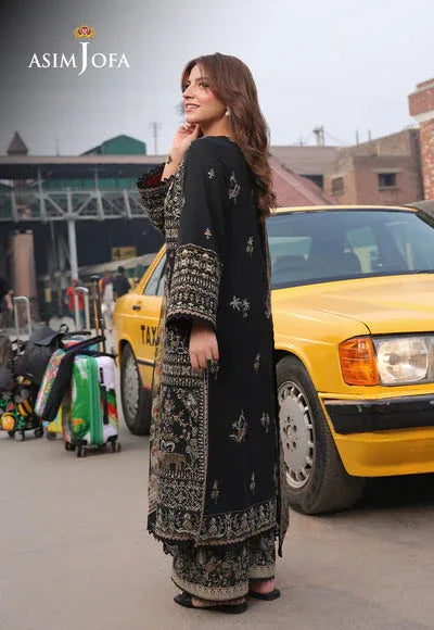 Asim Jofa | Summer Rhapsody | AJUBU-01 Embroidered Jacquard - Aqsa Fabrics