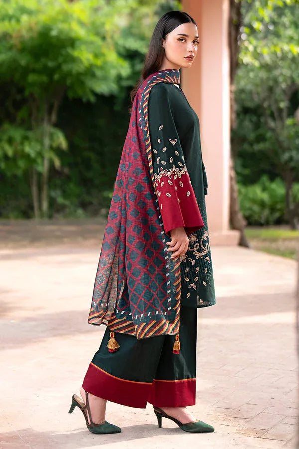 Jazmin | Winter Edition 24 | KHADDAR UW-0071 - Aqsa Fabrics
