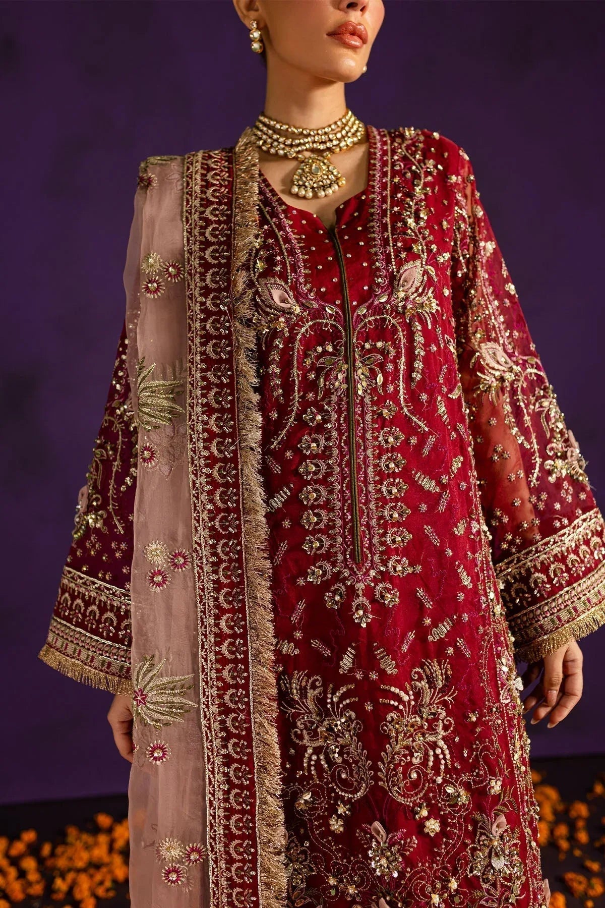 Nureh | Wedding Formals 24 | FP-142 - Aqsa Fabrics