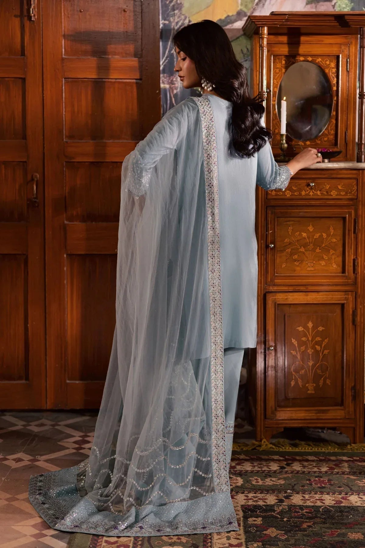 Nureh | Nur Mahal | NE-195 - Aqsa Fabrics