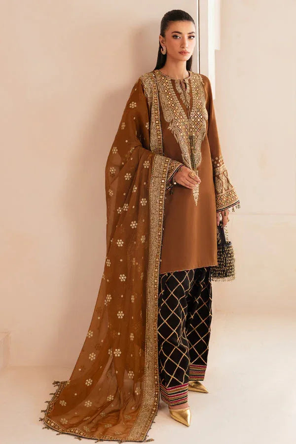 Jazmin | Formals Collection | Raw Silk UR-7037 - Aqsa Fabrics