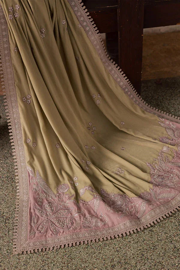 Nureh | Exclusive Leather Peach | NE-203 - Aqsa Fabrics