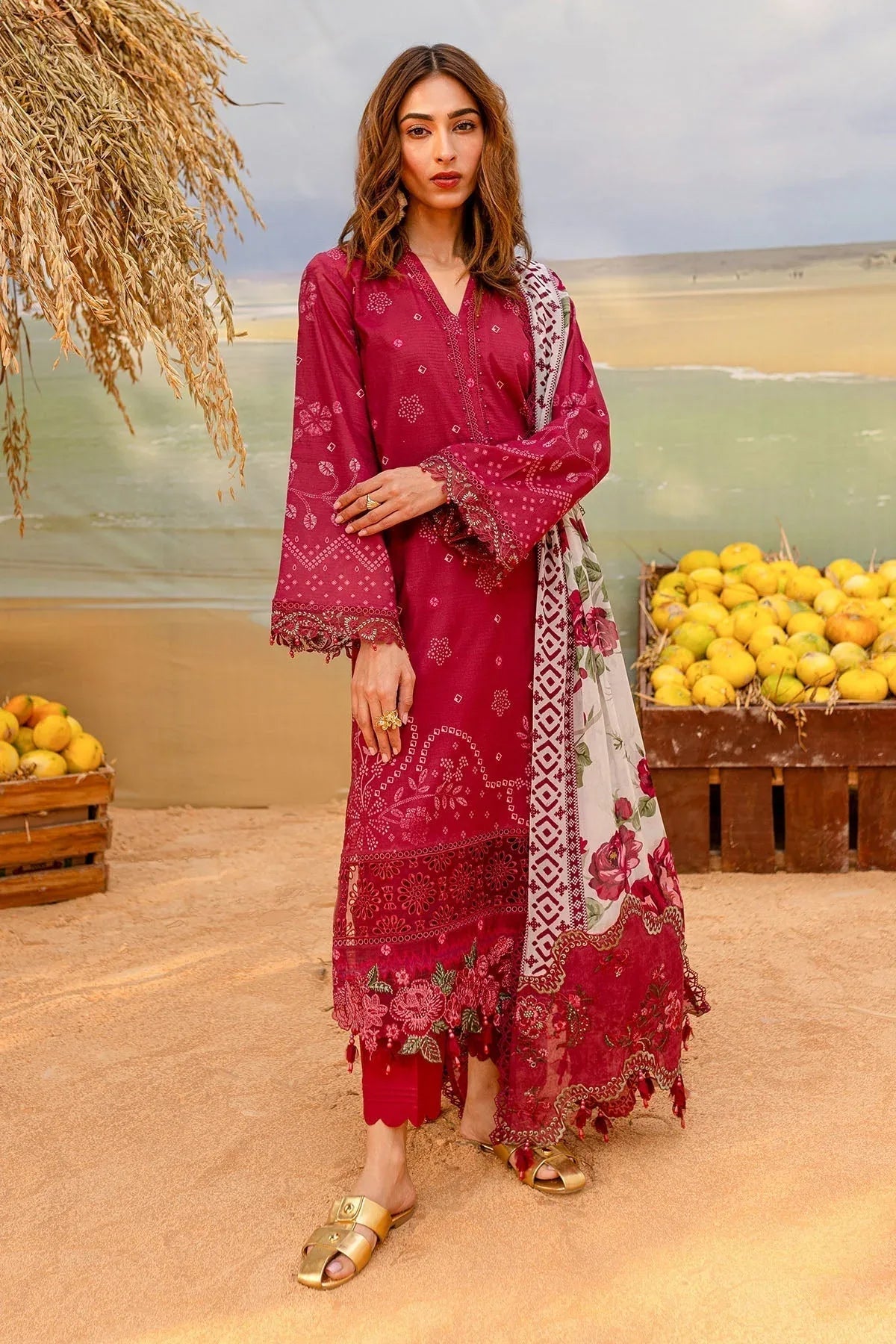 Nureh | Gardenia Lawn 25 | NSG-181 - Aqsa Fabrics