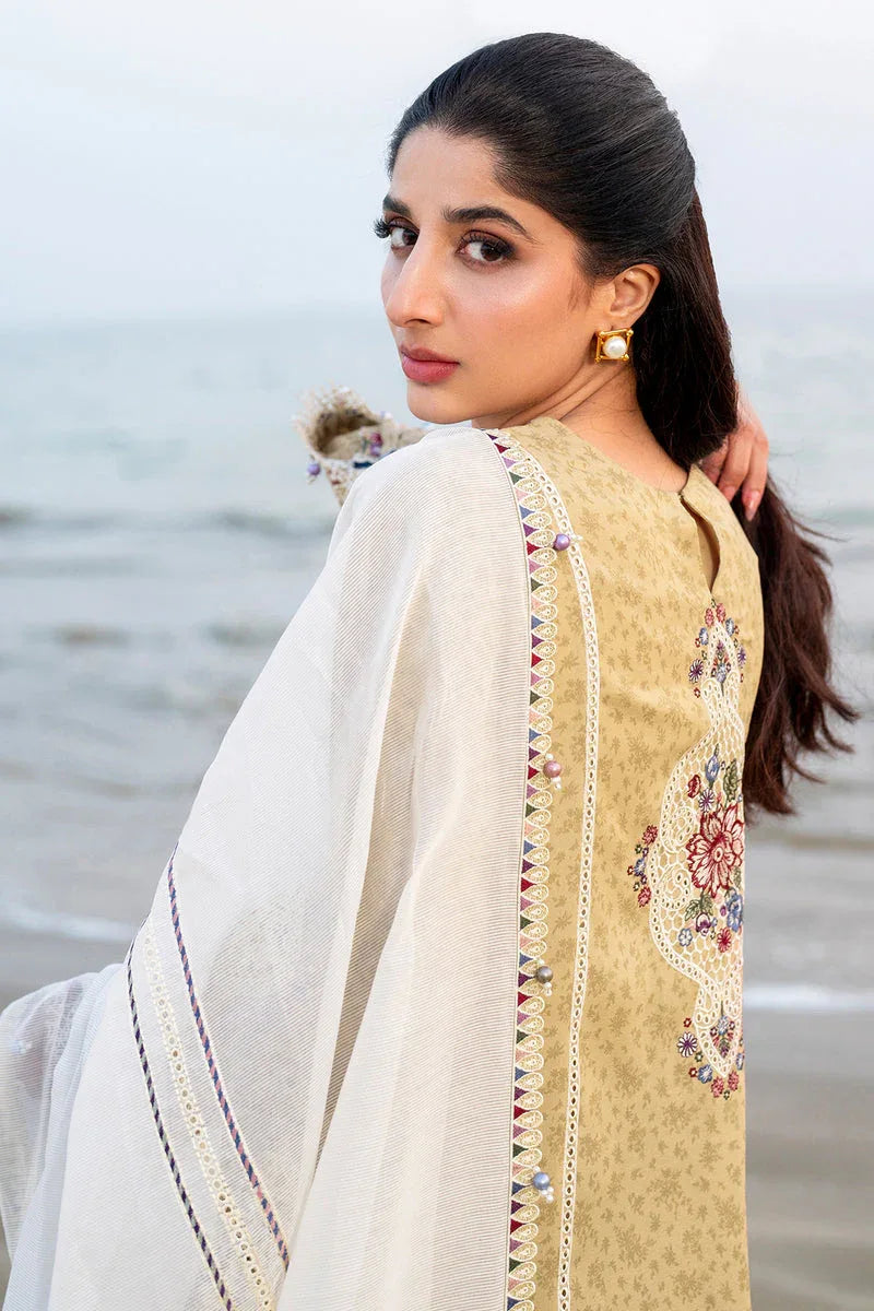 Jazmin | Shahkaar Luxury Lawn 25 | SL25-D4 - Aqsa Fabrics