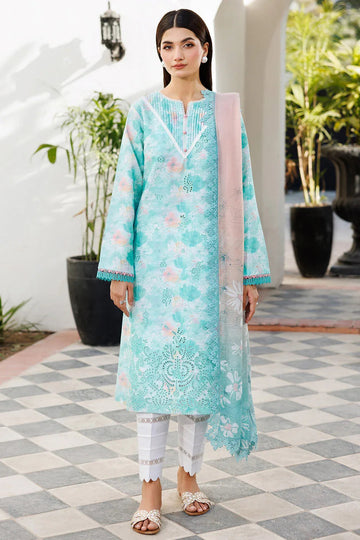 Farasha | Printed Essentials | Blue Dusk - Aqsa Fabrics