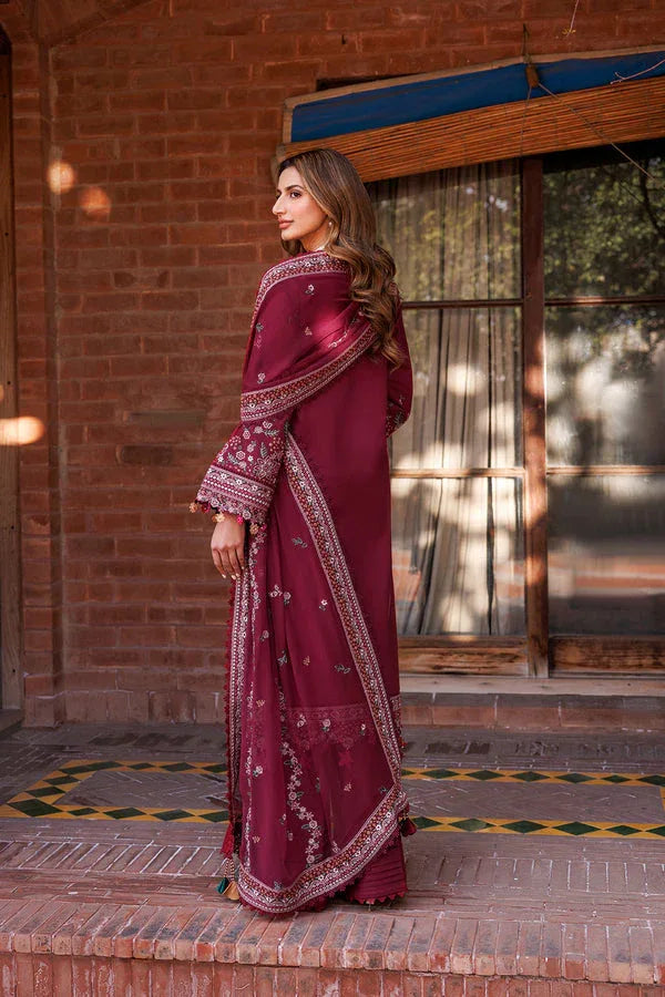 Farasha | Dastoor Embroidered Lawn SS24 | RUBY GLAM - Aqsa Fabrics
