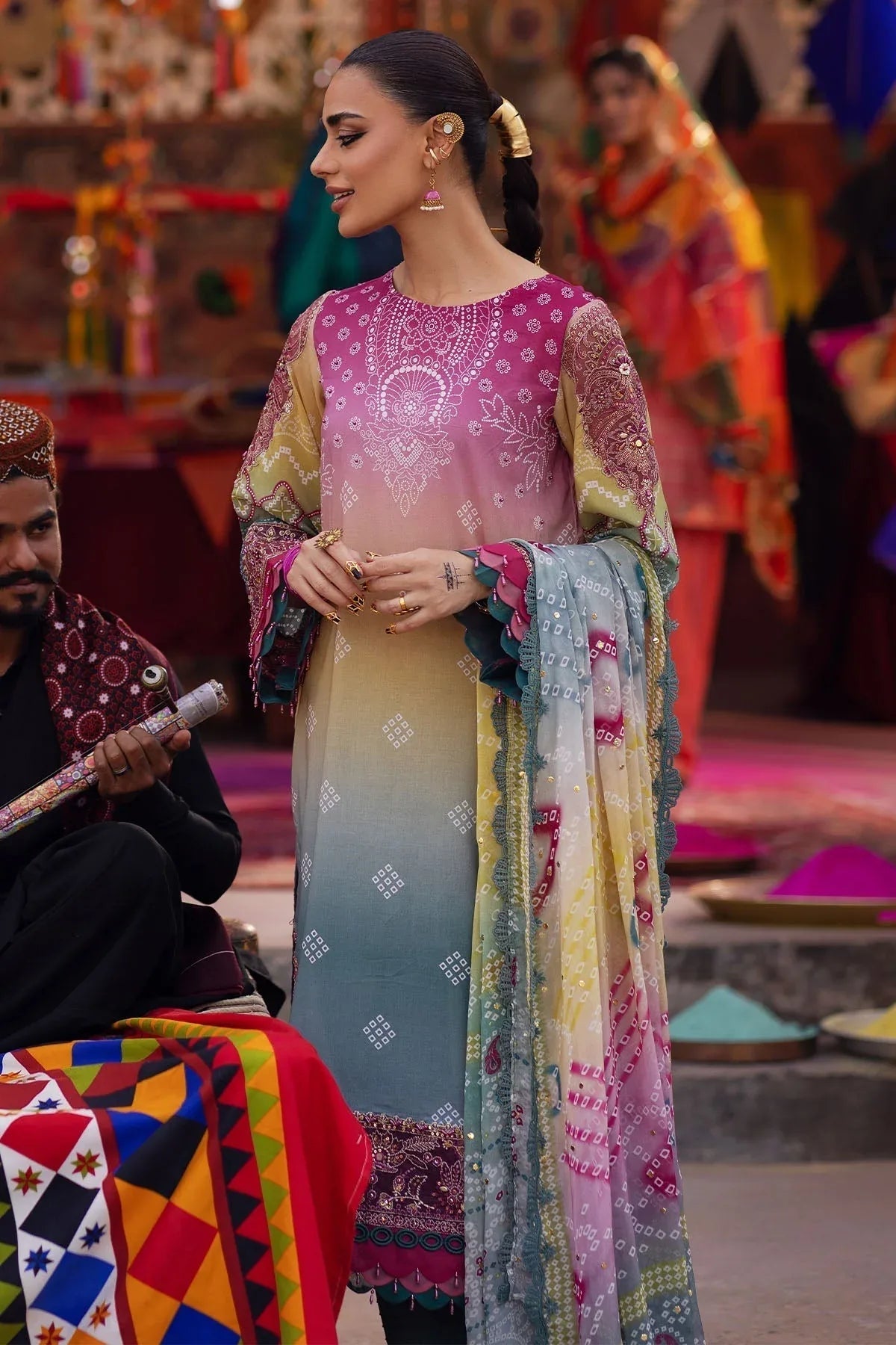 Nureh | Bazaar Lawn | NS-134 - Aqsa Fabrics