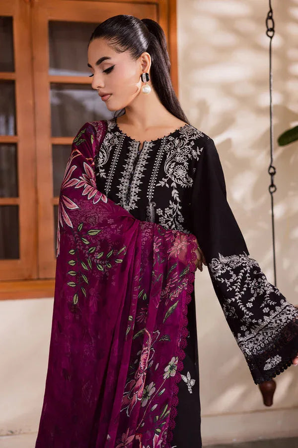 Nureh | Signature Printed Linen | SP-170 - Aqsa Fabrics